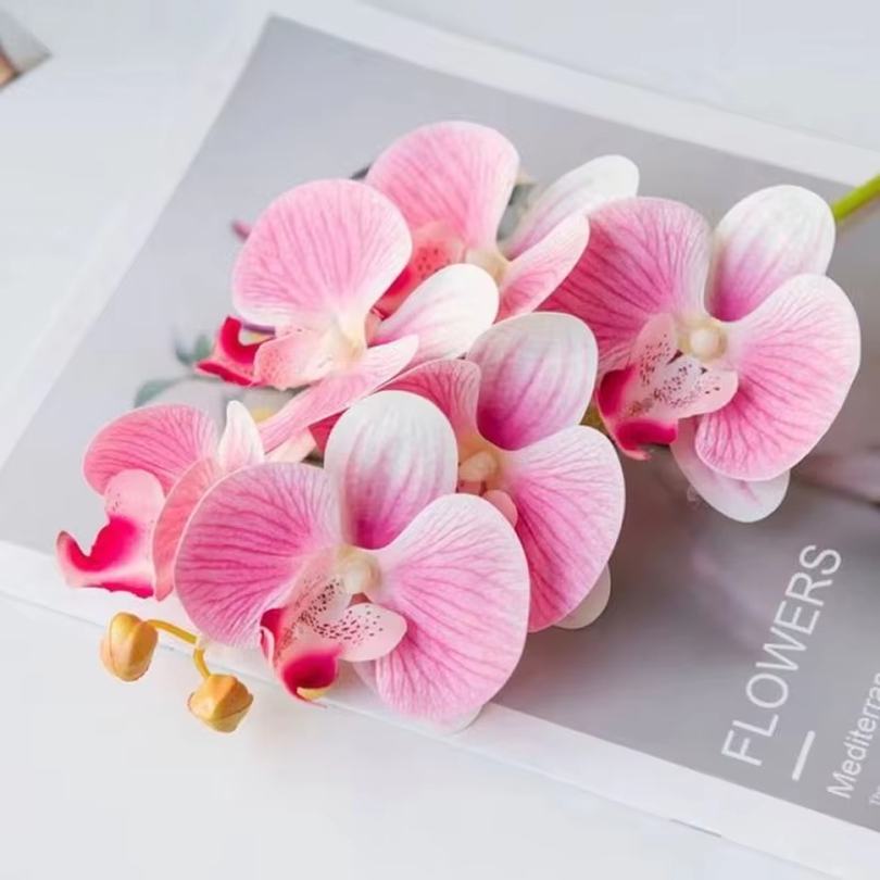 Bonsai Garden Bench - 3D Artificial Flowers Plastic Butterfly Orchid