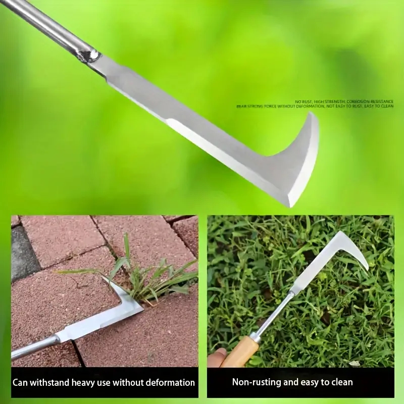 Soil Scoop Tool - Heavy-Duty Carbon Steel Hand Shovel With