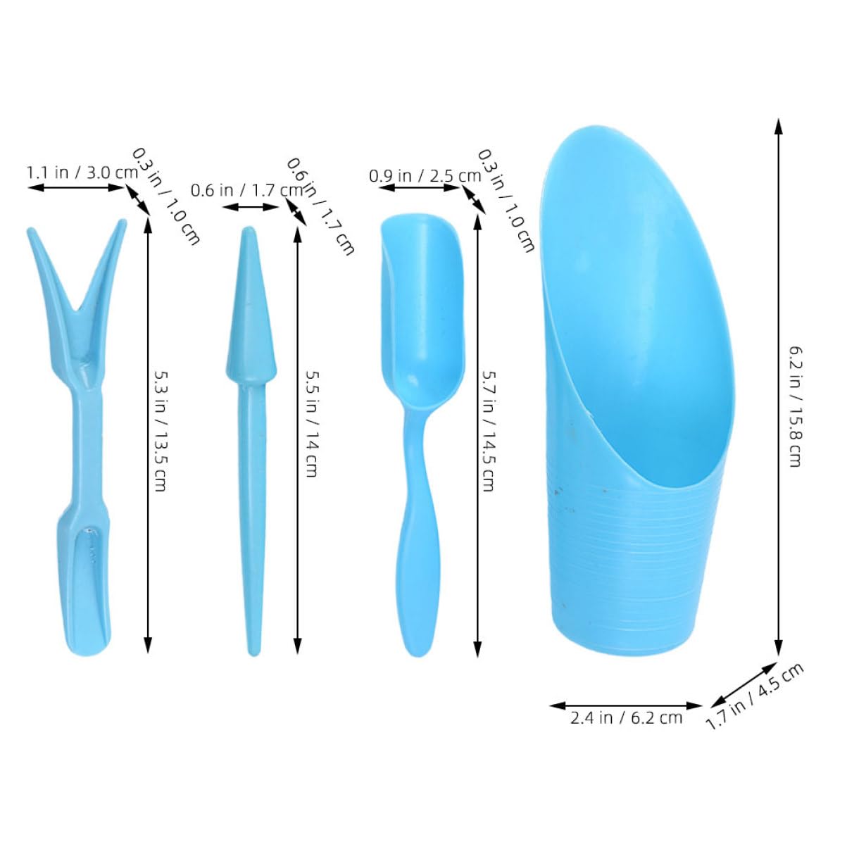 4pcs/set, Plastic Durable Buck - đánh giá và giá Soil Scoop Tool