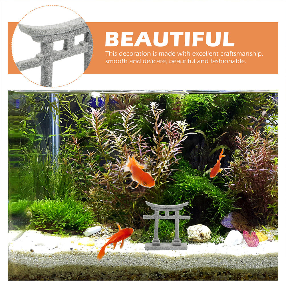2Pcs Torii Gate Fish Tank Deco - đánh giá và giá Landscape Bonsai Garden