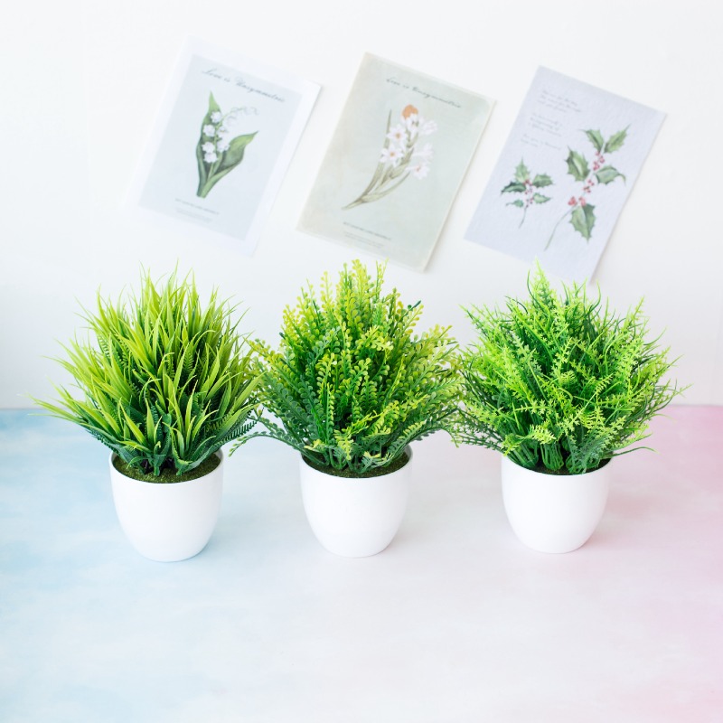1pc Green Artificial Plants Pl - đánh giá và giá Bonsai Garden Desk