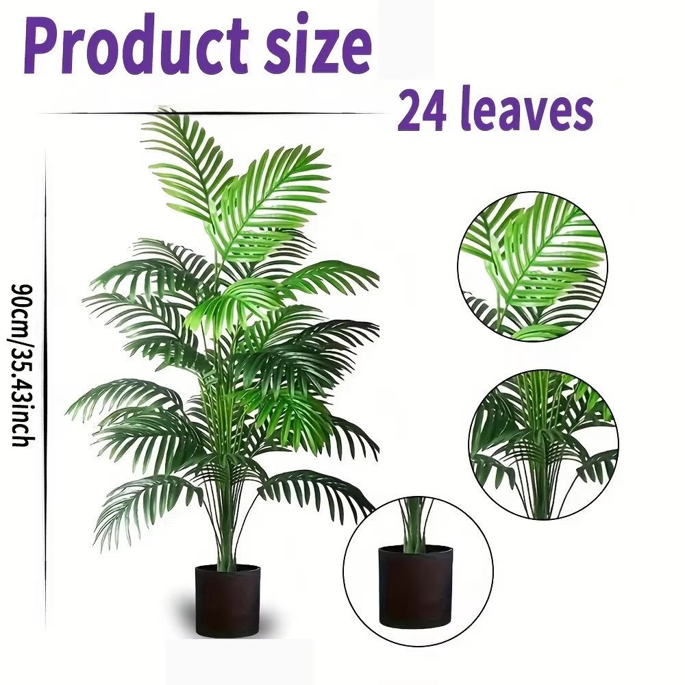 24 Leaves Areca Palm Artificia - đánh giá và giá Bonsai Garden Zen