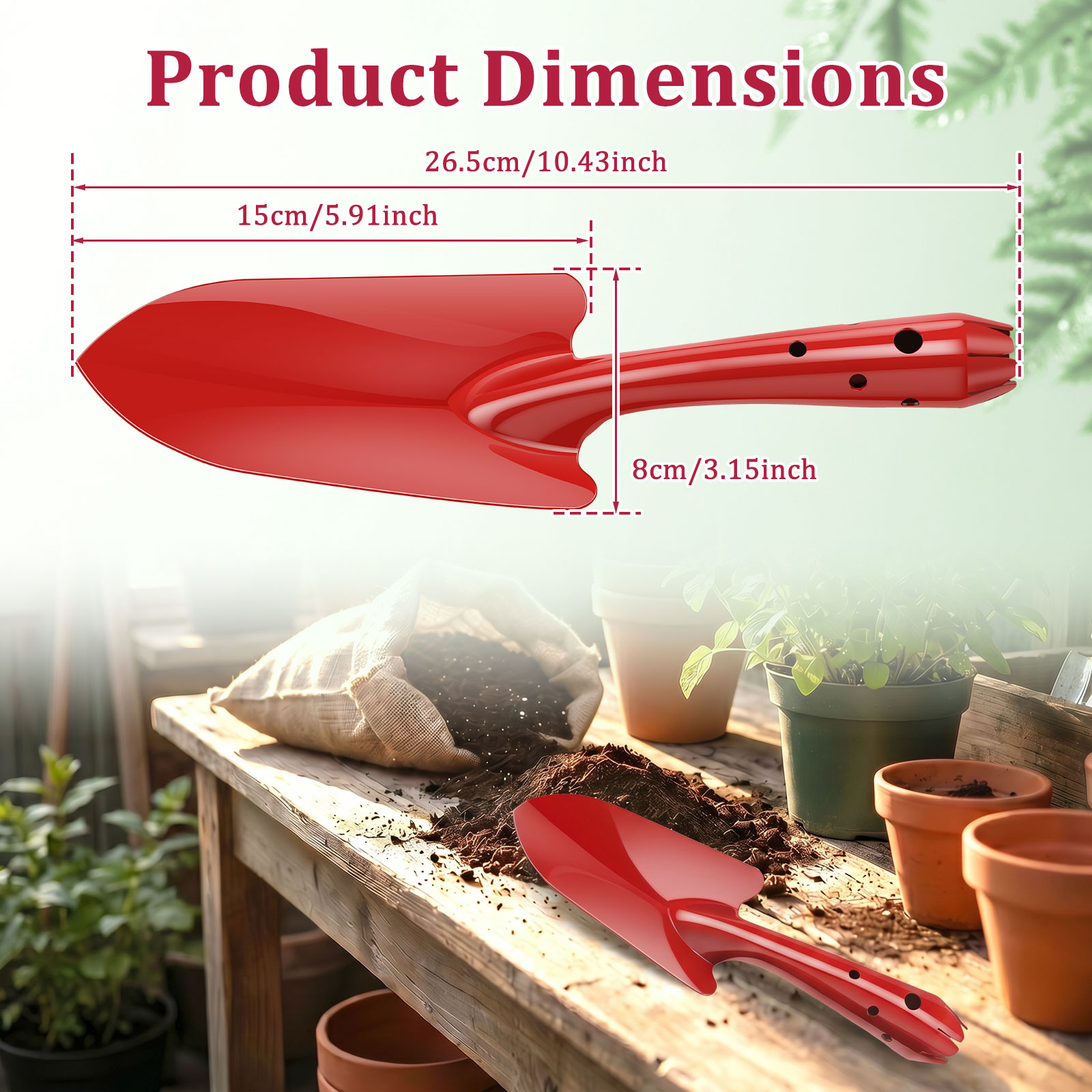 Garden Trowel Rust Resistant M - đánh giá và giá Soil Scoop Tool