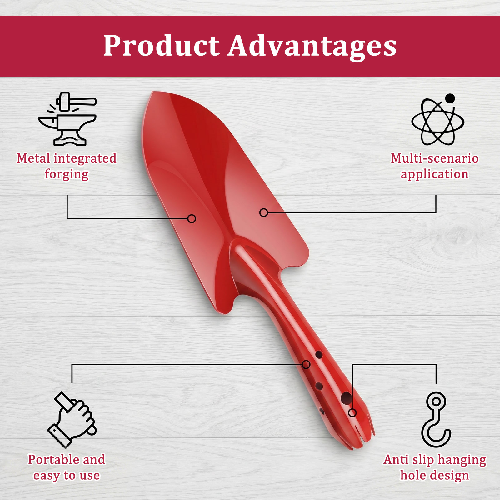 Garden Trowel Rust Resistant M - đánh giá và giá Soil Scoop Tool