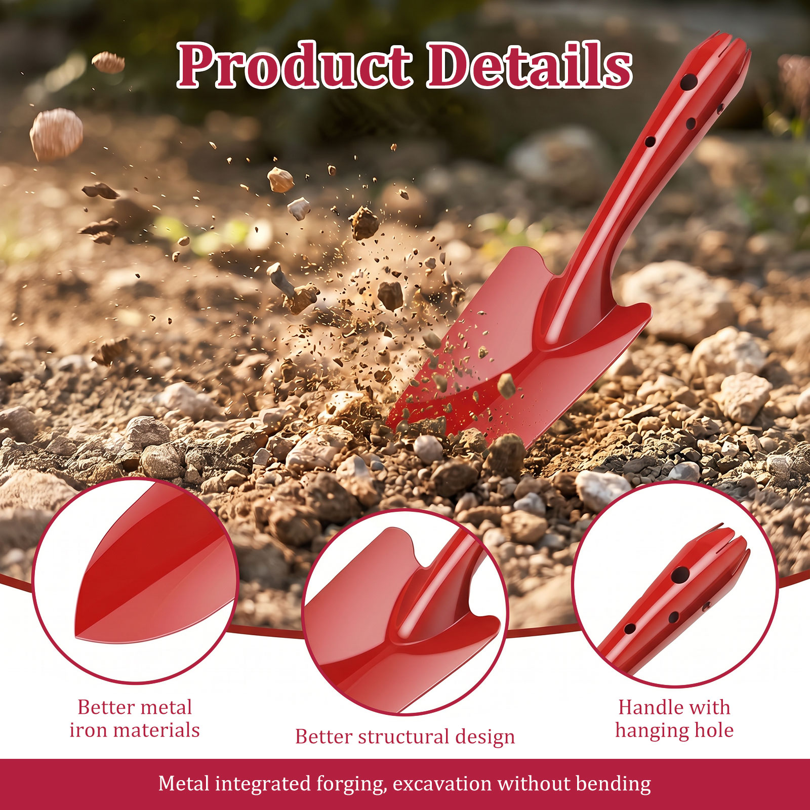 Garden Trowel Rust Resistant M - đánh giá và giá Soil Scoop Tool