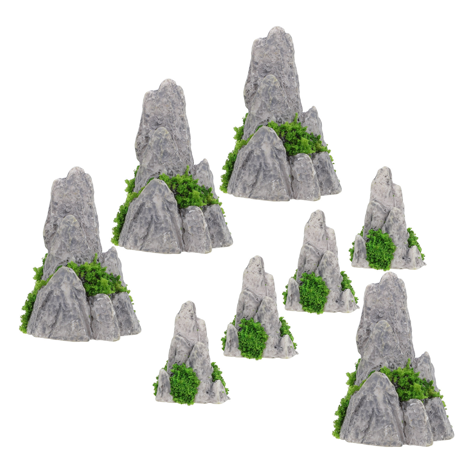 8Pcs Miniature Resin Rockery D - đánh giá và giá Bonsai Garden Desk