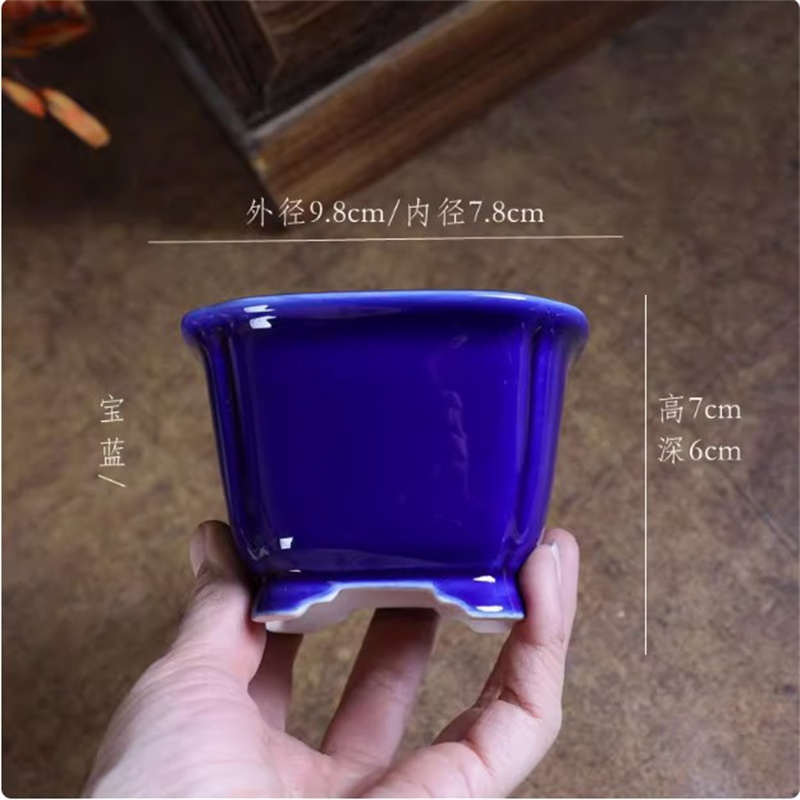Pure Color Glazed Square Porce - đánh giá và giá Bonsai Garden Desk