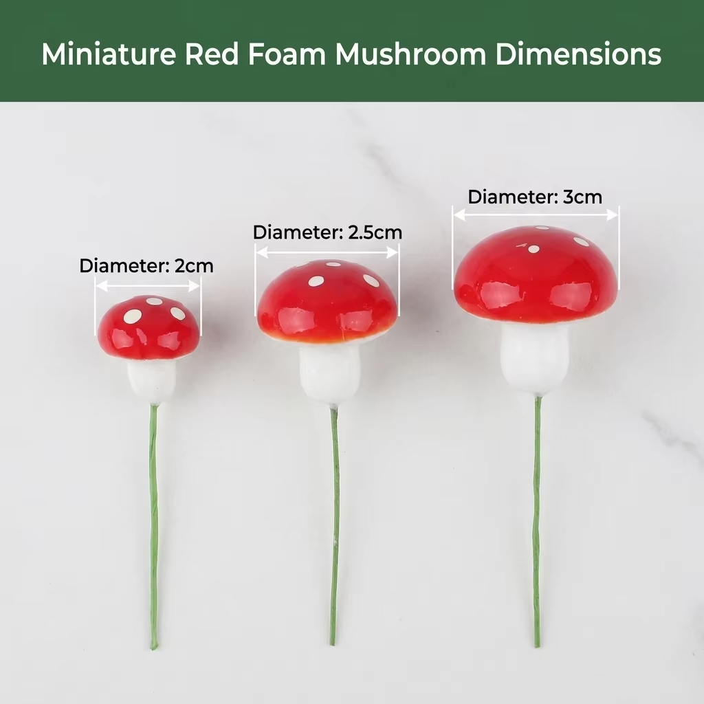 Colorful Foam Mushroom Ornamen - đánh giá và giá Landscape Bonsai Garden