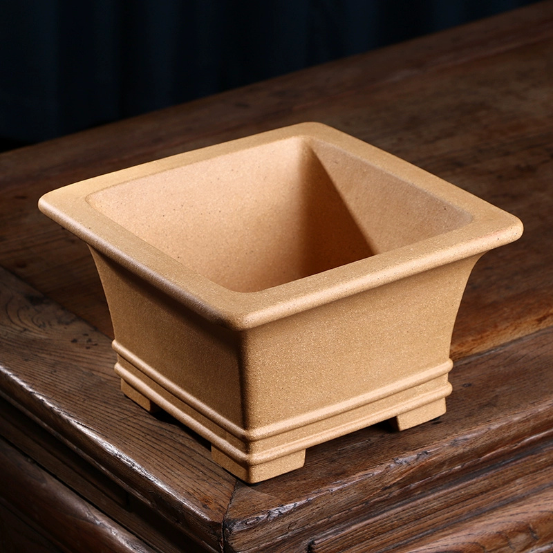 Pruple Sand Square Bonsai Pot, - đánh giá và giá Bonsai Garden Desk