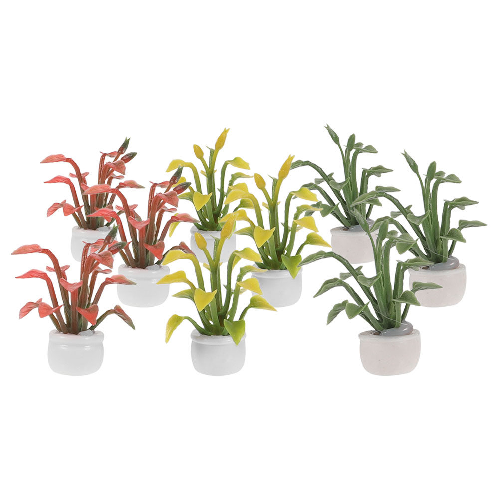 9Pcs Miniature Potted Plant Re - đánh giá và giá Bonsai Garden Desk