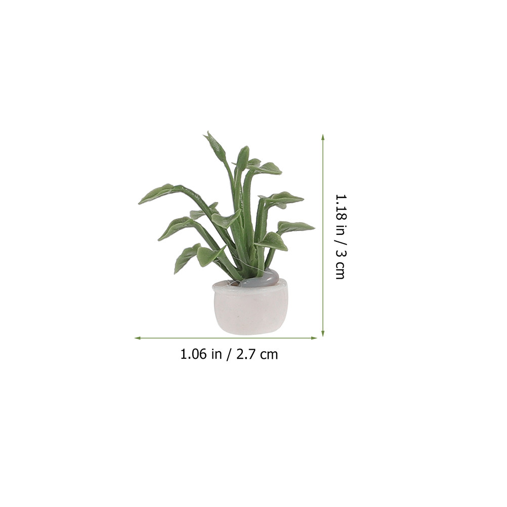 9Pcs Miniature Potted Plant Re - đánh giá và giá Bonsai Garden Desk